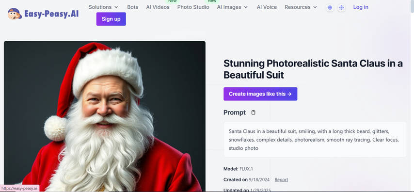 ai AI-generated Santa claus