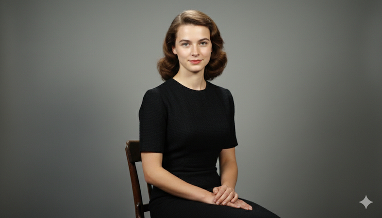 ai retro photo prompts 1950s studio