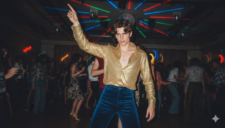 ai retro photo prompts disco