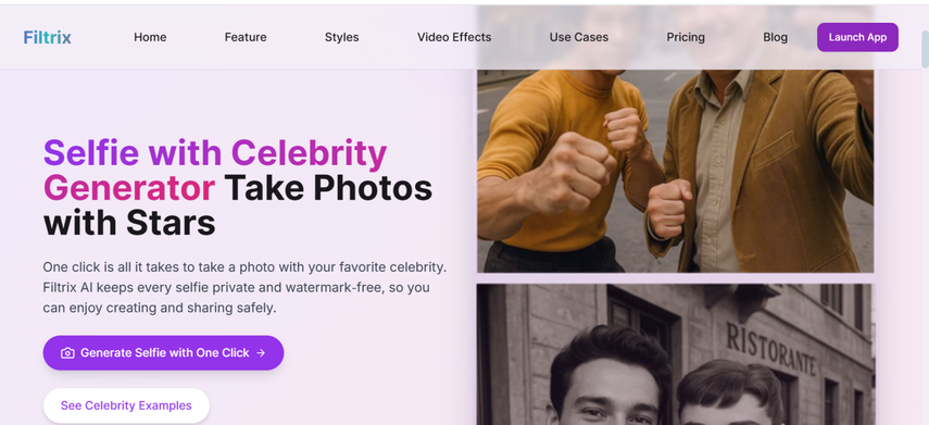 AI 셀카 생성기 Filtrix AI