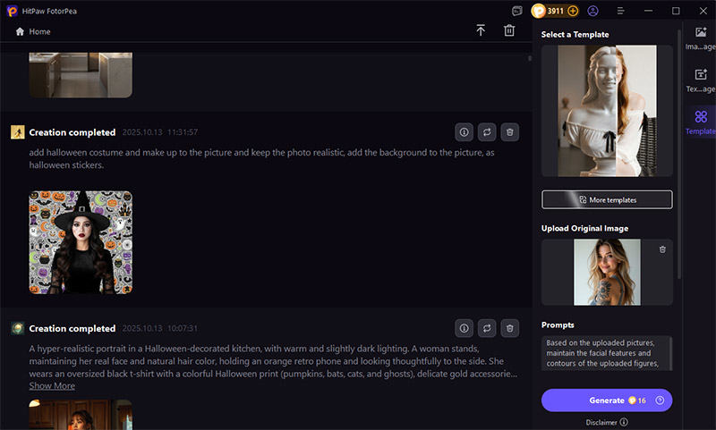 turn image to ai statue