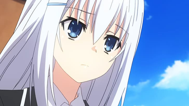 anime with elf girl with white hair
