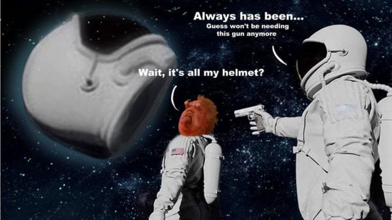 astronaut meme always has been original format