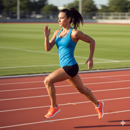 athletic young adult full body image