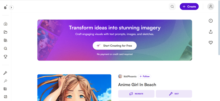 garota de anime na praia starryai