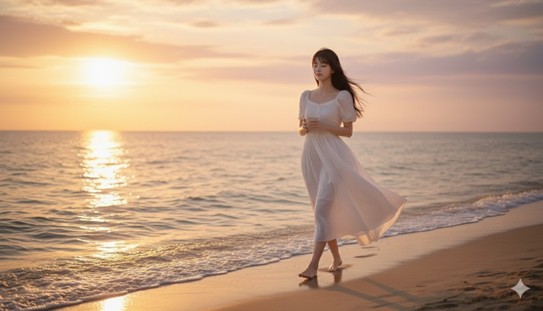 beach sunset walk gemini