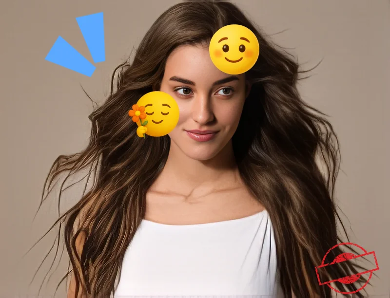 face emoji remover before result