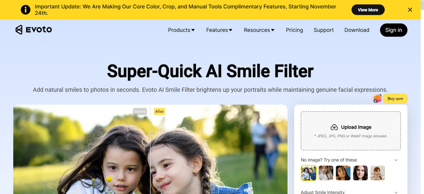 best ai smile filter media.io