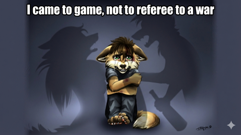 furry fighting online gaming toxicity meme