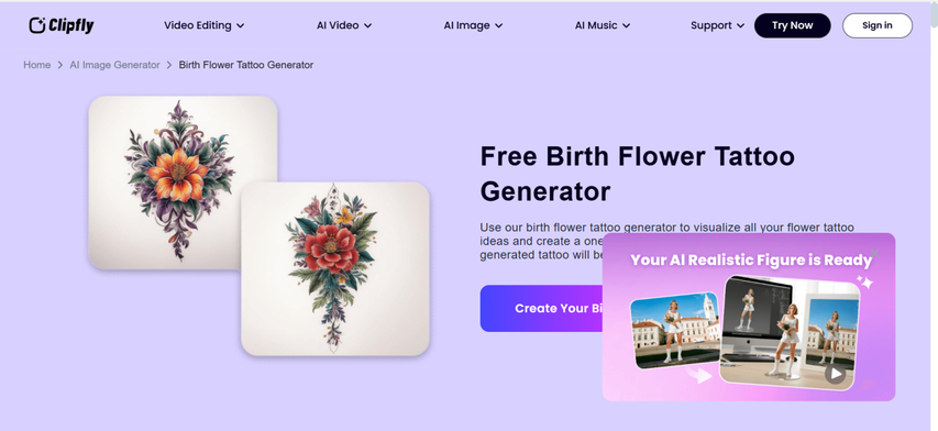 birth month flower bouquet generator