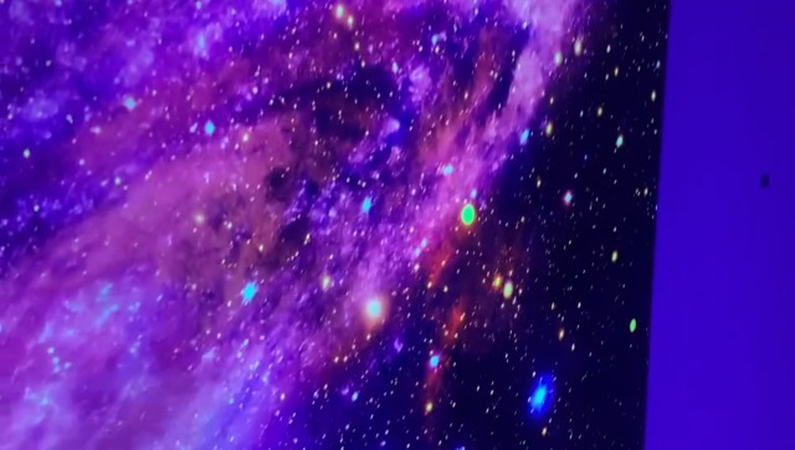 blacklight art poster cosmic and galaxy