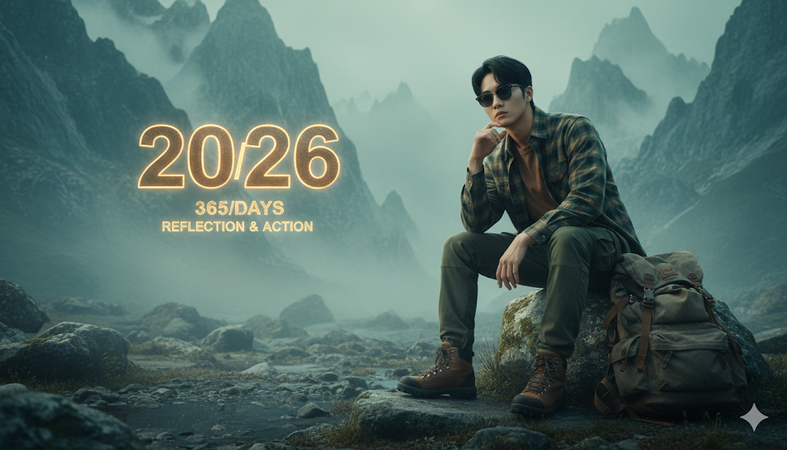 소년 새해 프롬프트 이미지