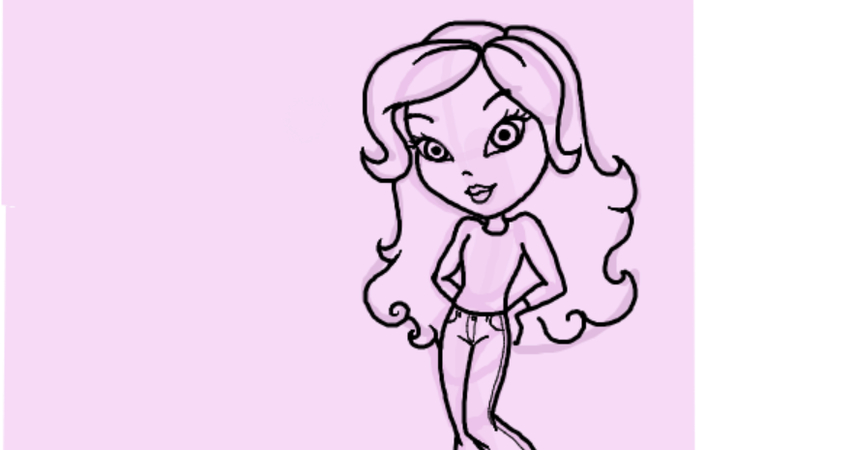 bratz doll drawings