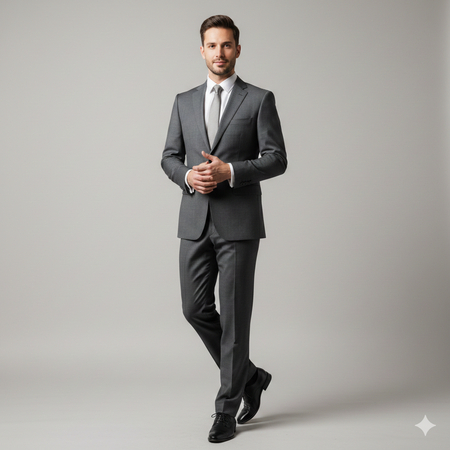 business presentation full body pose