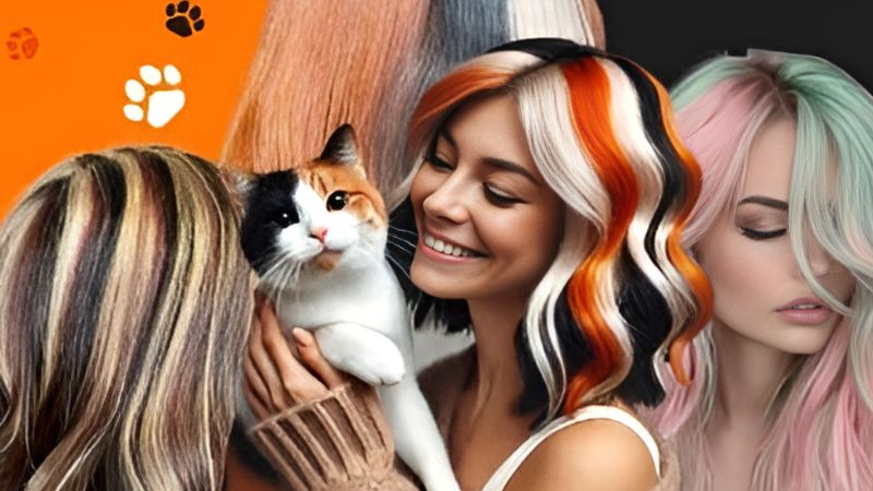 calico hair color trend inspiration