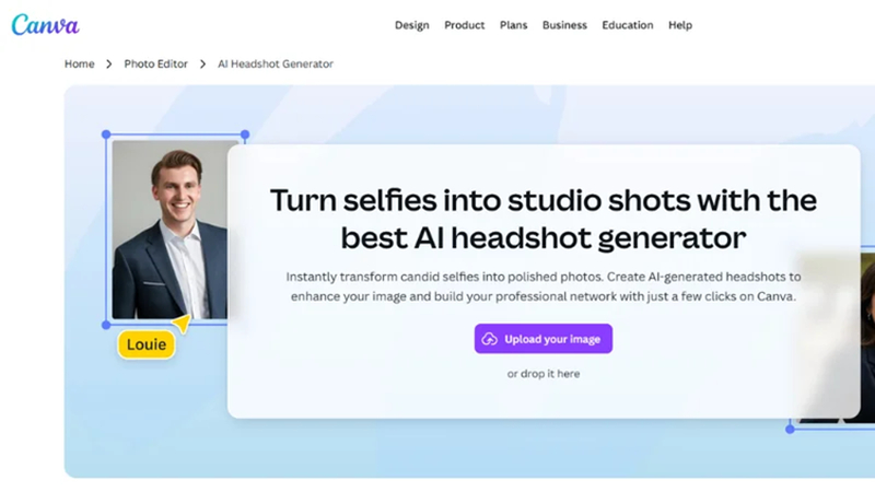 ai headshot generator canva