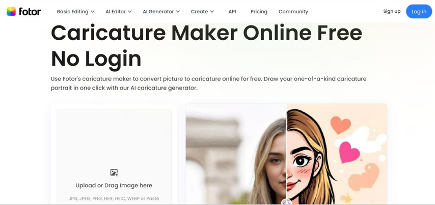 caricature maker online