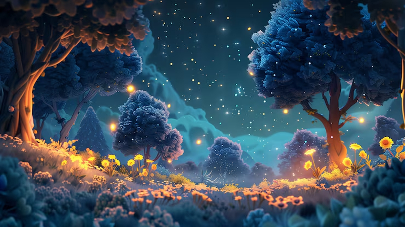 cartoon fantasy background