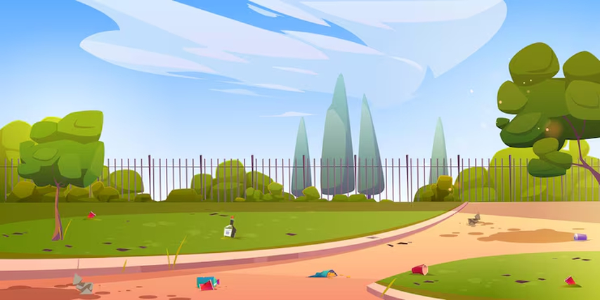 cartoon park background