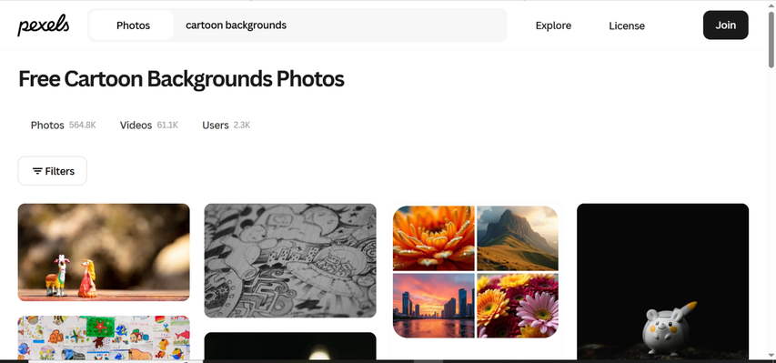 cartoon pexels background