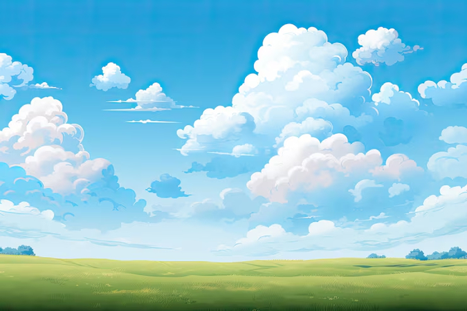 cartoon sky background