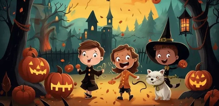 cartoon hallowen spooky picture