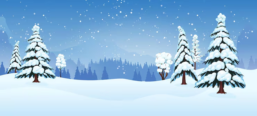 cartoon winter background