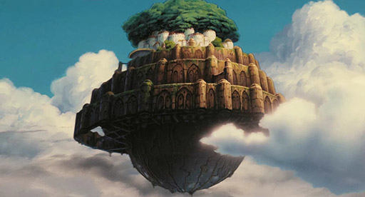 castle in the sky floating laputa city
