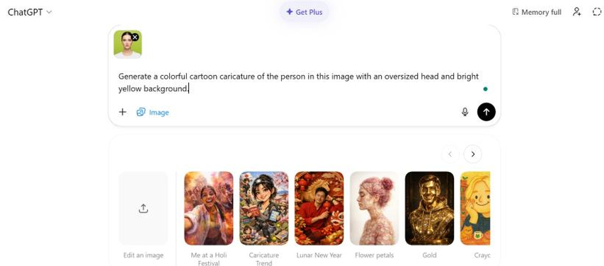 chatgpt caricature prompt