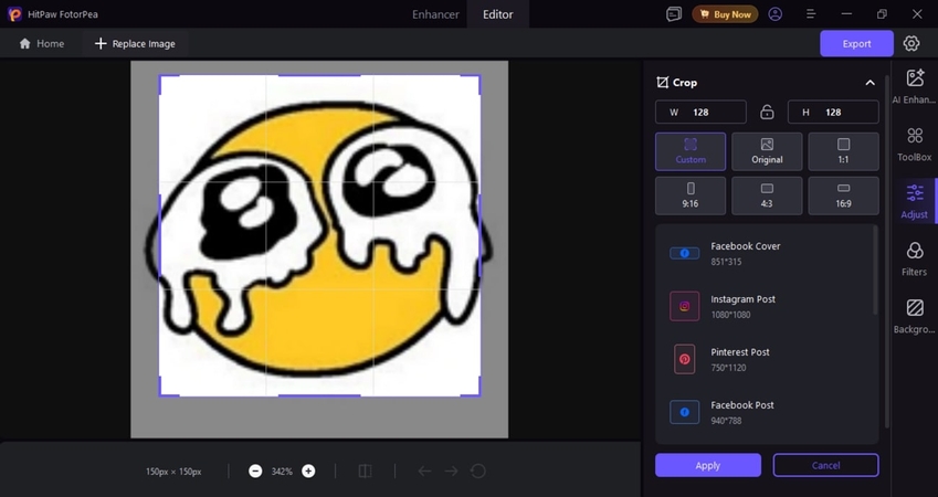 hit the apply button