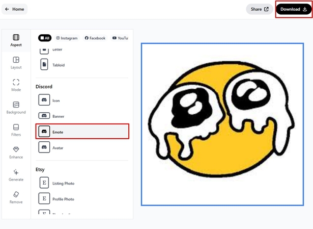 hit the download button