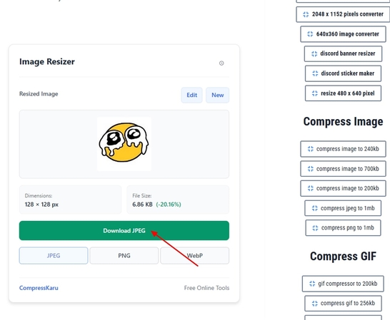 select output quality