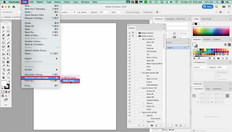 select rgp color option
