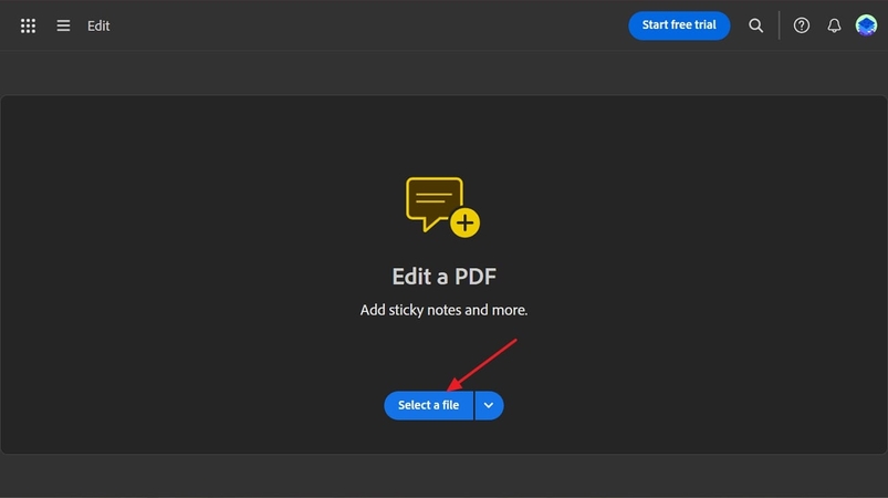 add desired pdf file in this tool