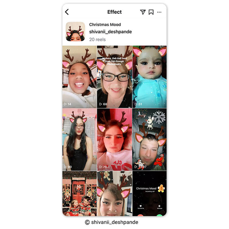 christmas filters on instagram