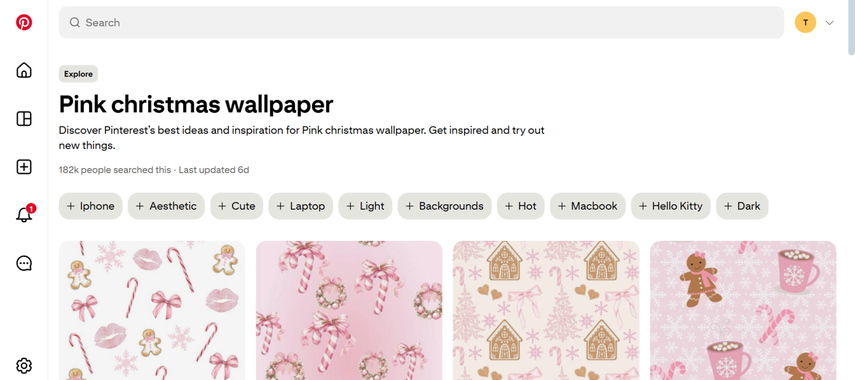 christmas wallpaper pink