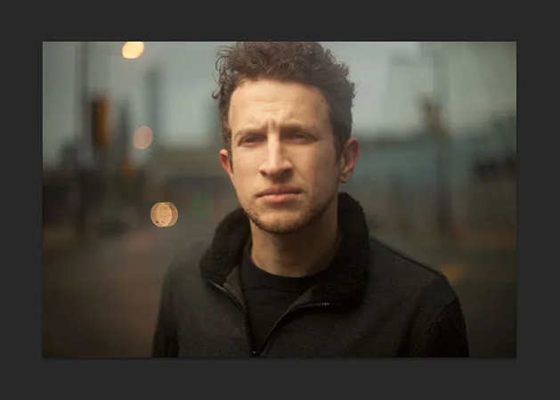 cinematic moody portrait