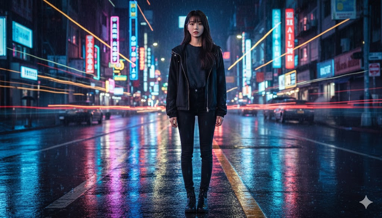 cinematic portratrait for girl