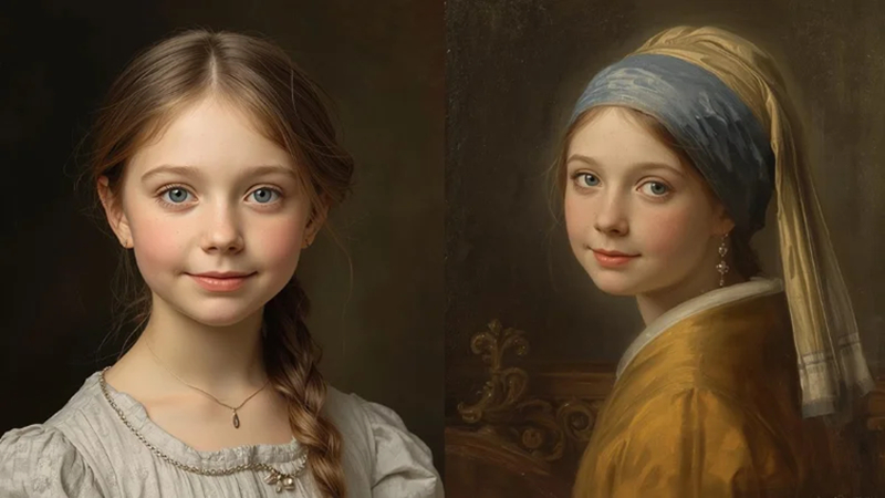 classic art ai style transfer portrait