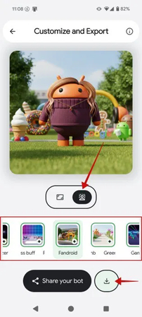 click download button