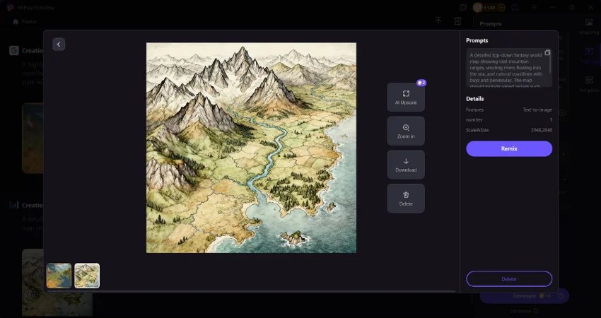 click on text to image option