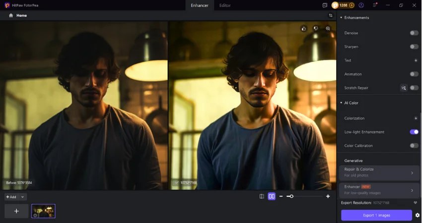 click on the preview button to compare the results