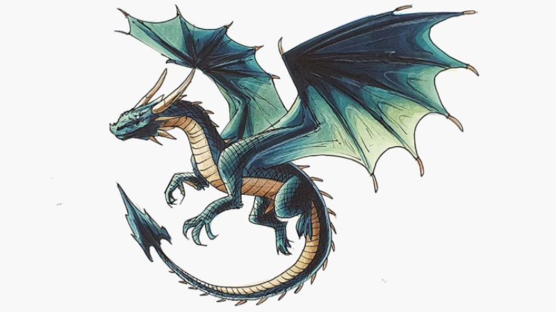 colored dragon