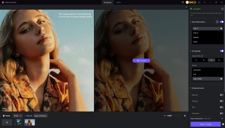 convert picture to 4k