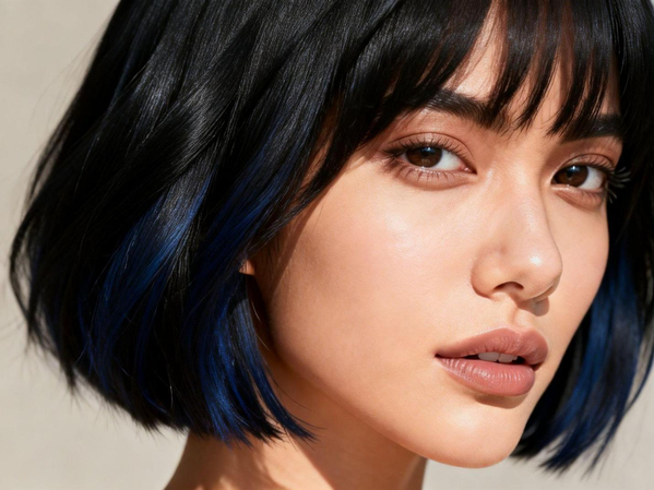 dimensional black and dark blue