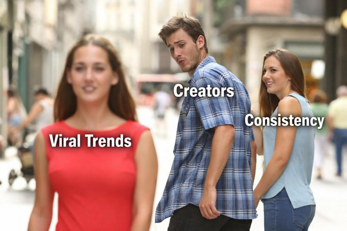 distracted boyfriend meme for social media