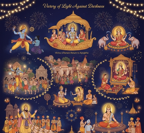 different diwali mythologies and religions