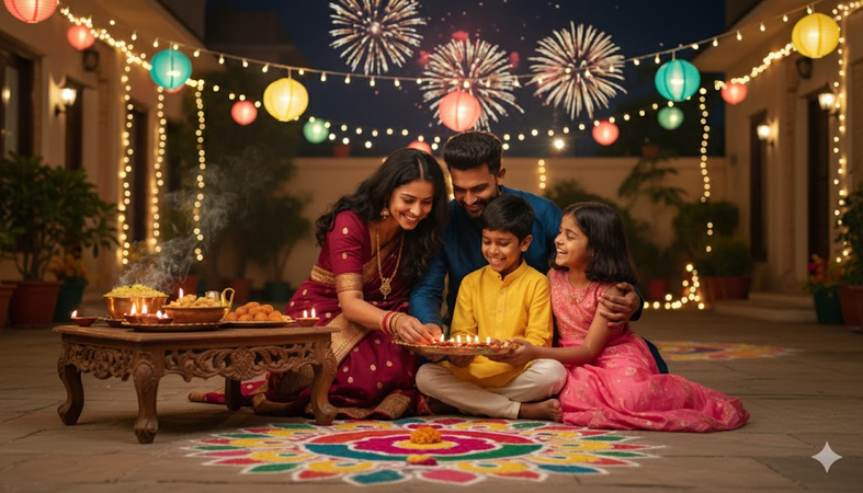 diwali prompt family 2