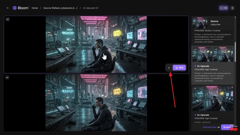 save enhanced image topaz bloom