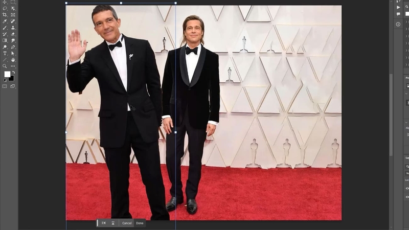 adjust person to base image photoshop